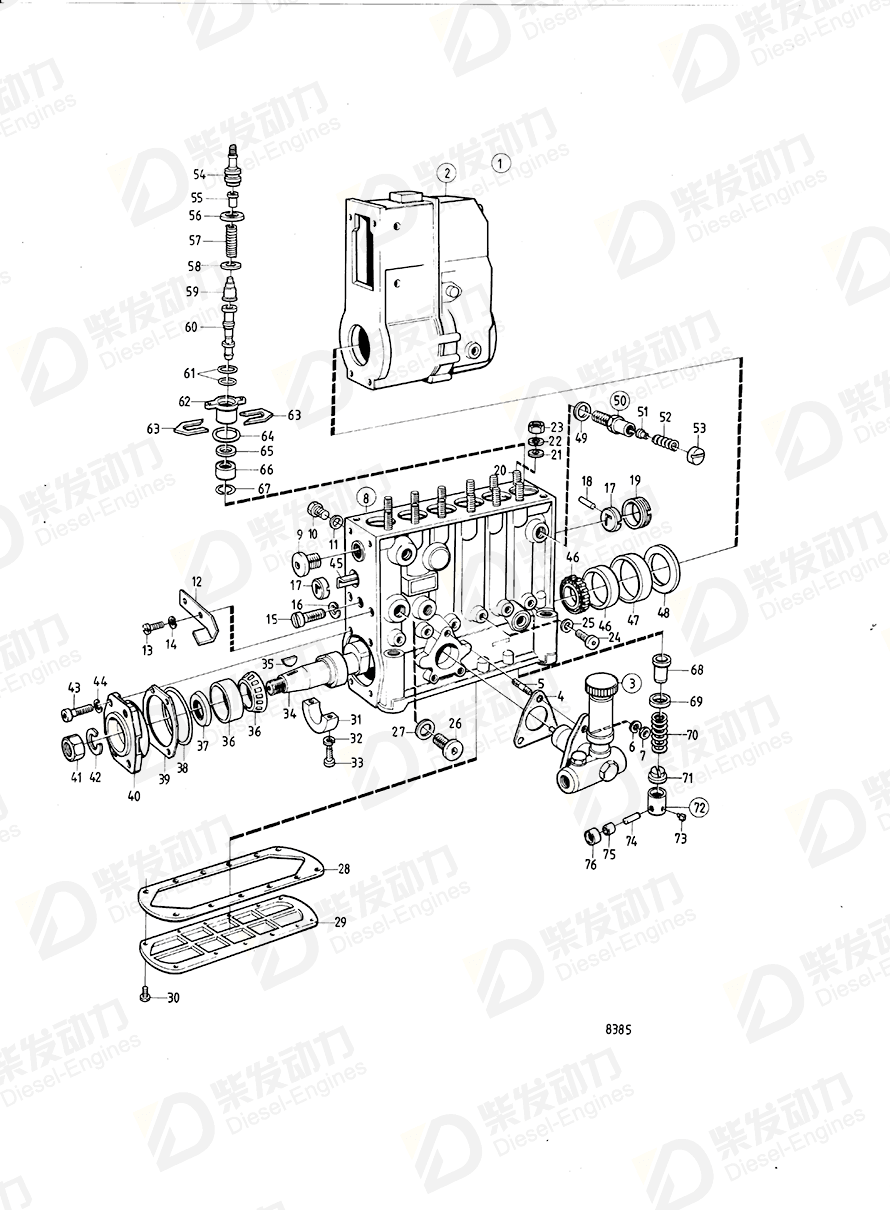 VOLVO Injection pump 864410 Drawing